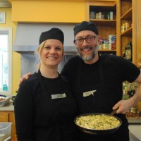 Leanne & Eric with their beautiful and deelish Winter Fritatta